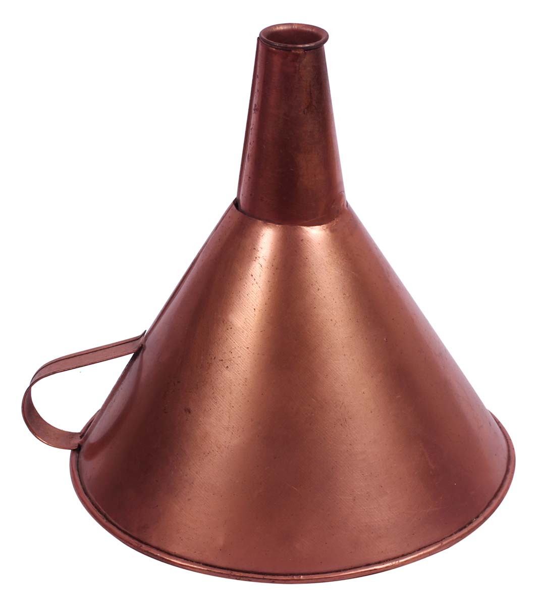 Taper Candle Holder - Cast in Iron with Copper Finish - Funnel Shaped - Metal Candle Stands - Table-Top Decorations - Home Decor - Buy in Bulk Wholesale